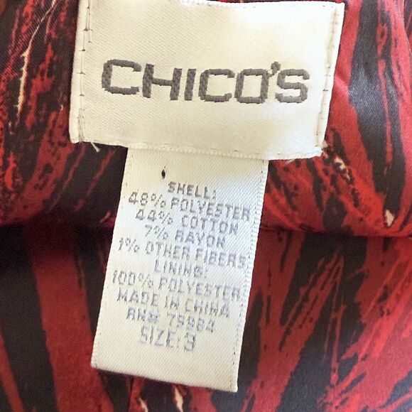 Chicos Jacket Women XL Floral Kimono Style Open Topper Lined - Picture 10 of 11